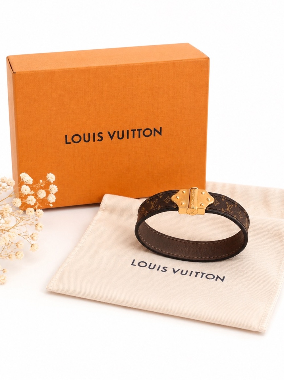 Louis Vuitton Nano Monogram Bracelet FULL INCLUSION / COA